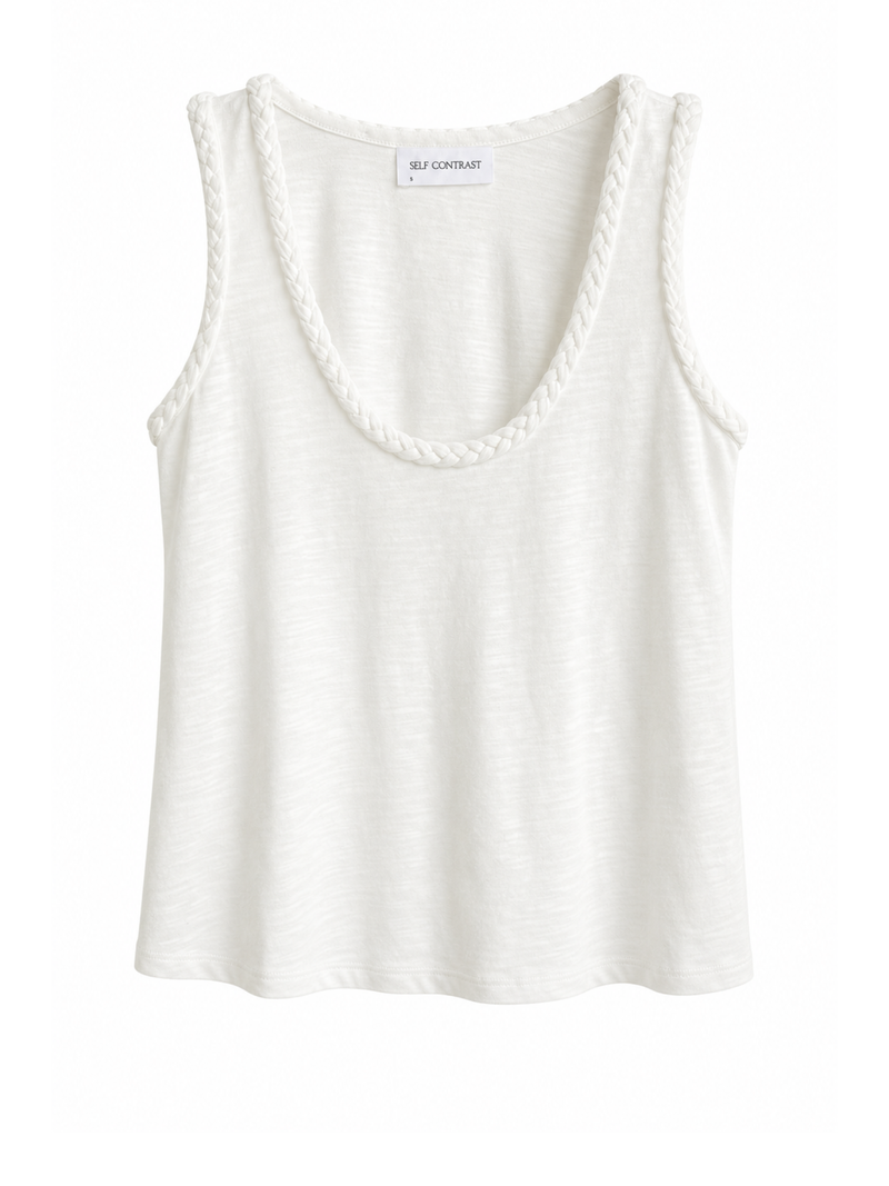 SCT-889-self-contrast-kelly-braid-tank-top-in-white-1
