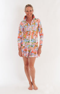 Topsy Skirt in Poppy Guava