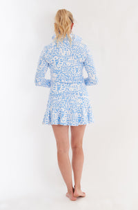 Topsy Skirt in Menagerie Sky Top