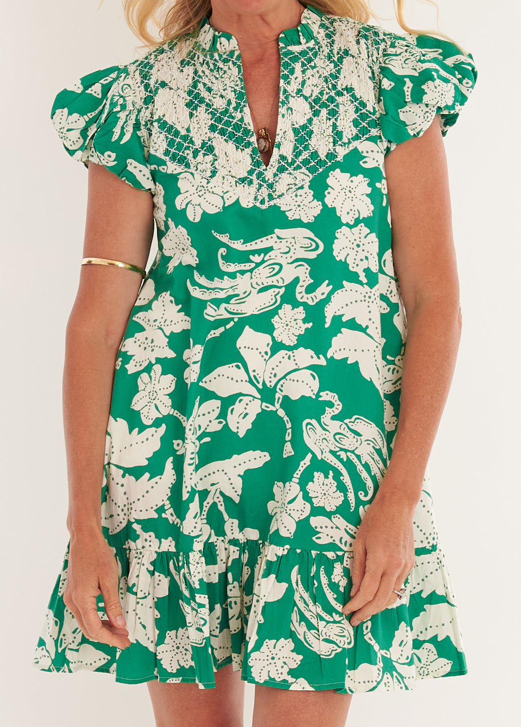 Cayman Dress in Lingren Verde