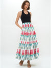 Tiered Maxi Skirt in Suma Red *FINAL SALE*