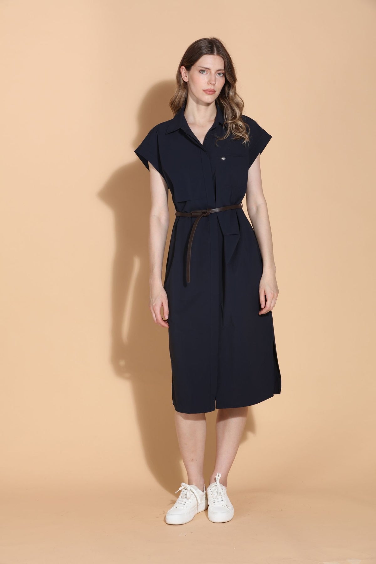 SS26D860-jessie-liu-cap-sleeve-belted-dress-in-navy-1