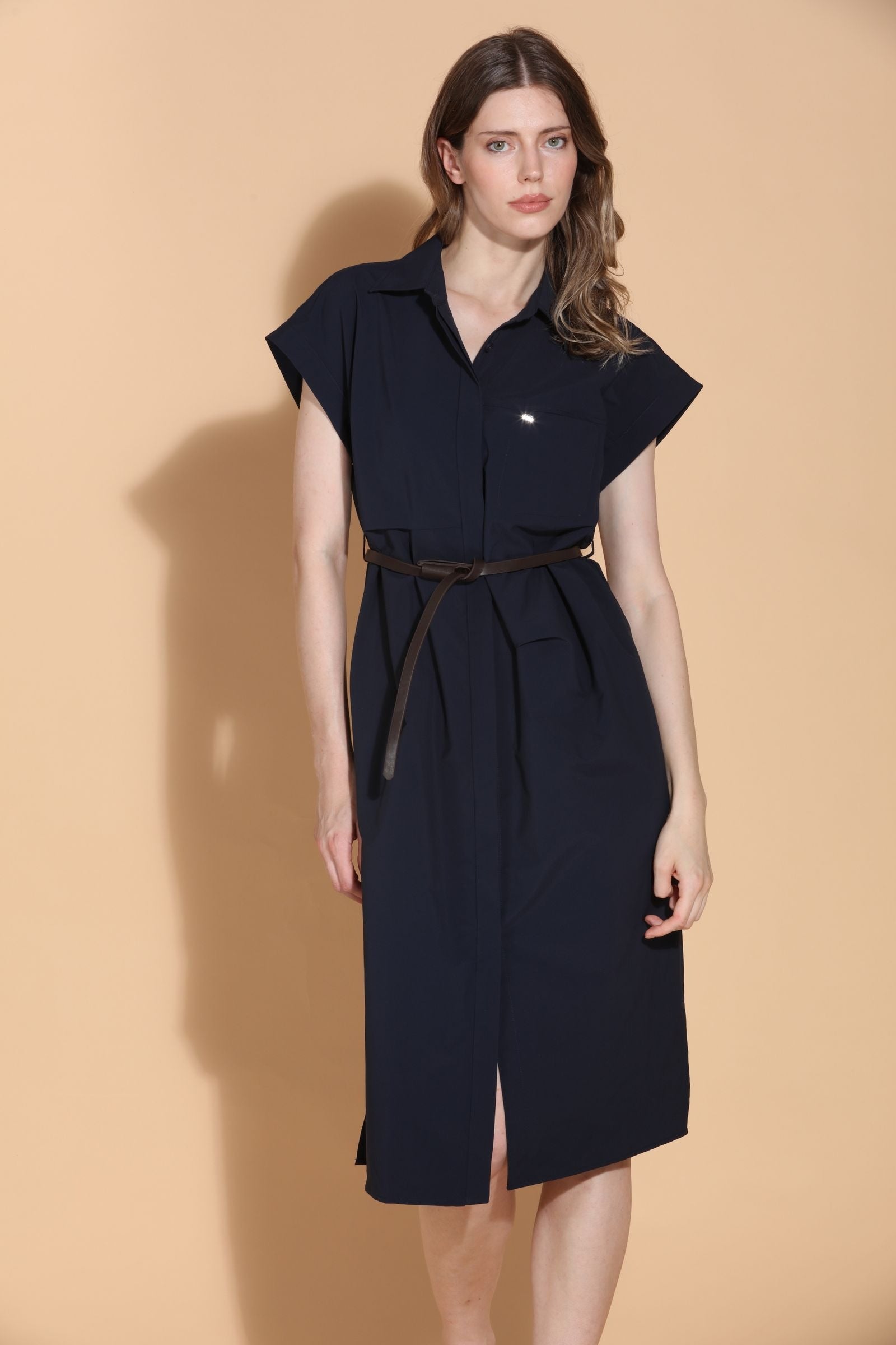 SS26D860-jessie-liu-cap-sleeve-belted-dress-in-navy-1