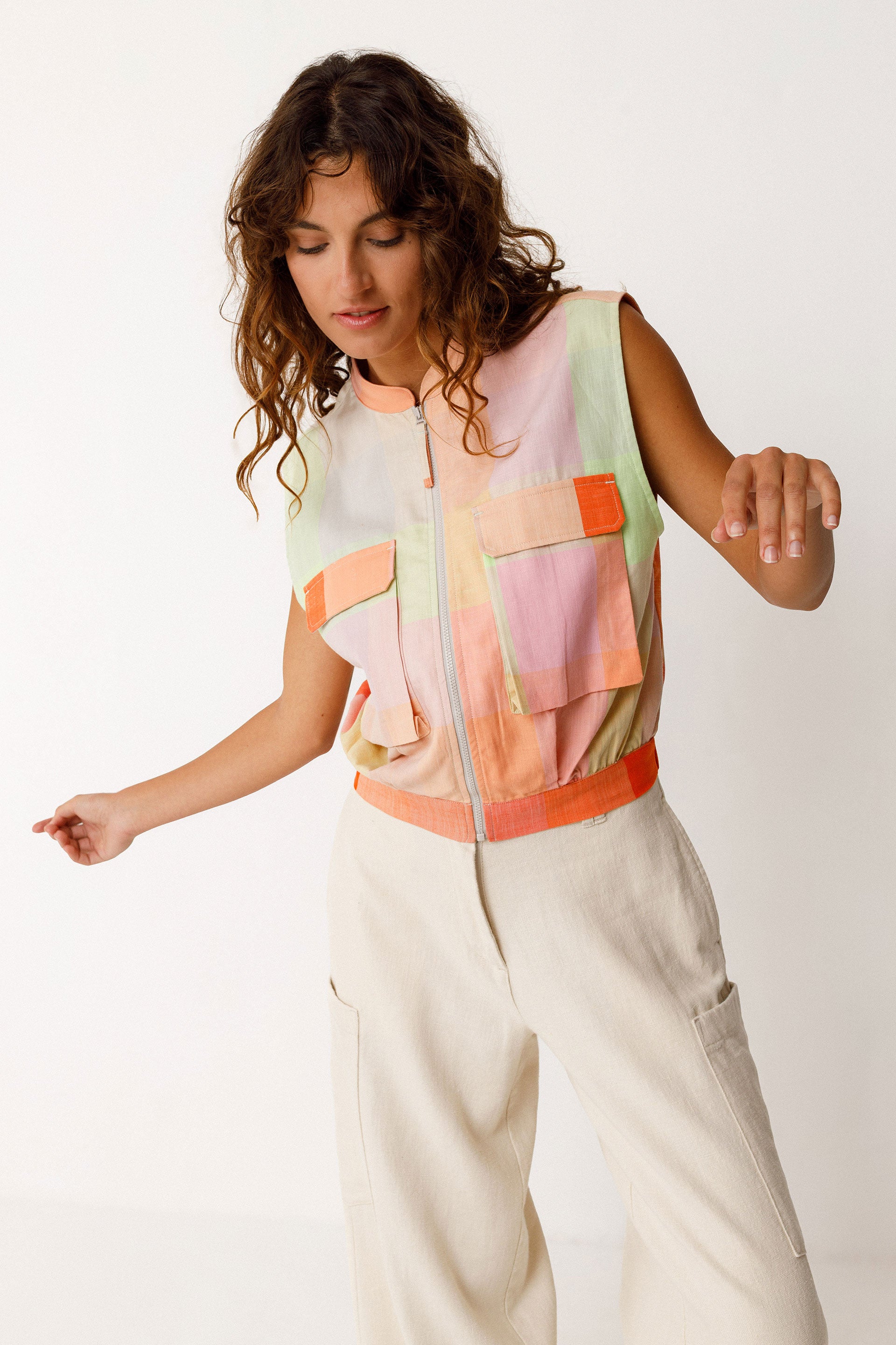 SSH00678-ZML-skfk-bea-top-in-checks-1