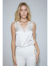 Aida Lace Tank in White