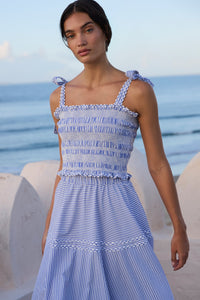 Ella Top in Sconset Blue *FINAL SALE*