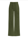 Tie Waist Wide Leg Trouser in Cypress