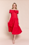 Halima Dress in Candy Red