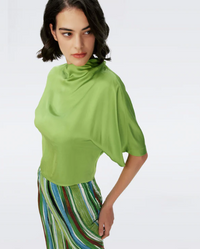 Olympia Blouse in Chartreuse