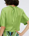 Olympia Blouse in Chartreuse