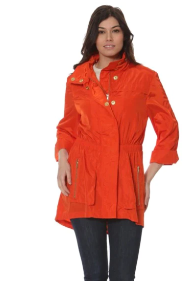 Tess Anorak Jacket in Orange