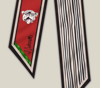 CB Grey Leah Laturrell Bulldog Twilly Scarf