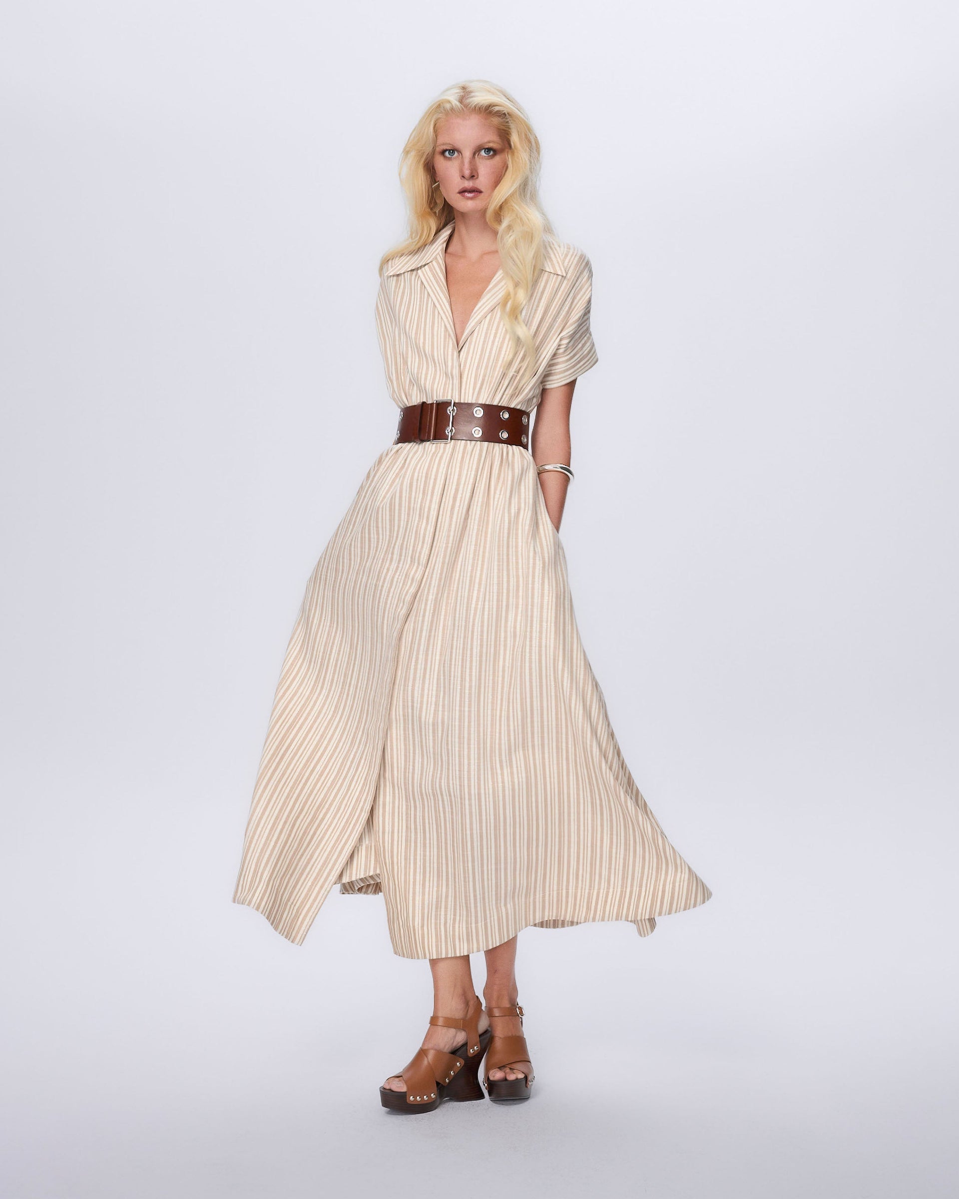 theo maxi dress Astraea Lurex Belted in Sand – Poppy's of Atlanta SIZE:32/29 Dresses with Pockets: Vintage #lolli-burgundy-patent