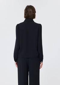 TWTOP17TW331_T199-TONIO-tara-jarmon-pearl-button-down-blouse-in-black-1