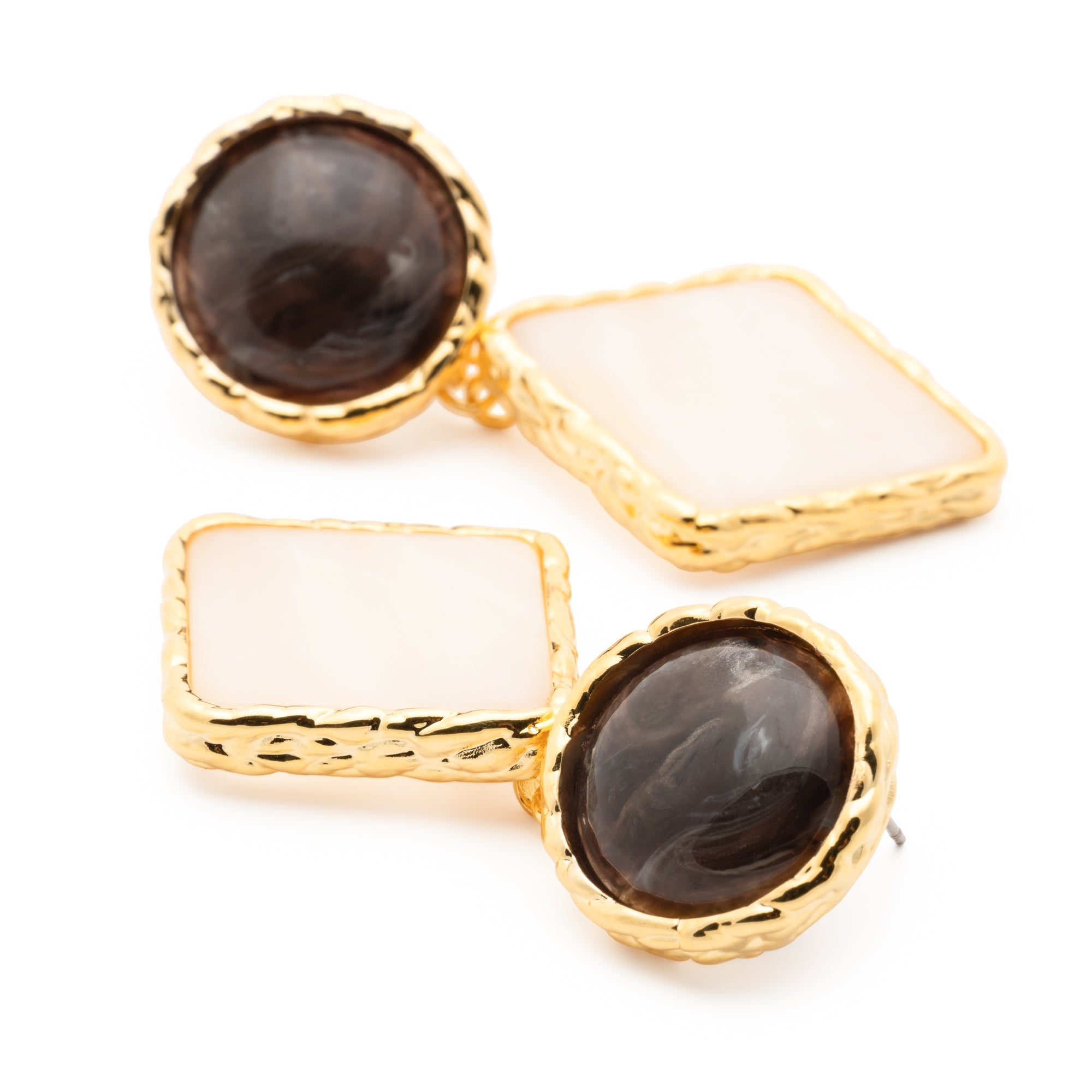 VB2626DBP-vanessa-baroni-vintage-geometric-earring-in-dark-brown-pearl-marble-1
