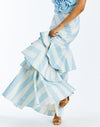 Victoria Skirt in Blue Stripe