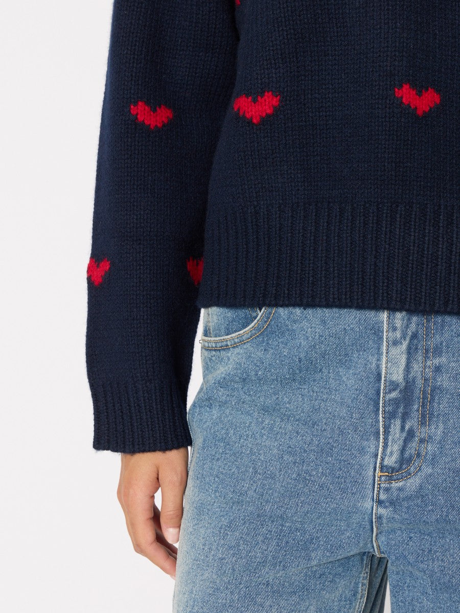 berenice-paris-21moncoeur-navy-wool-long-sleeve-round-neck-sweater-with-heart-motif-navy-red-1