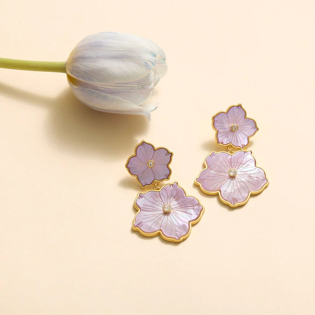 Lux Paloma Earrings in Lilac