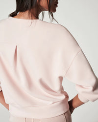 AirEssentials Crew Pullover in Pale Pink