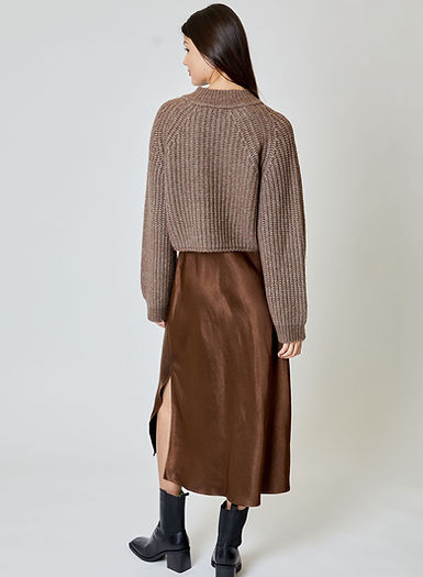 Ren Sweater Dress in Mocha