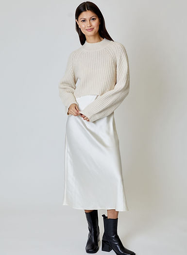 Ren Sweater Dress in Ivory