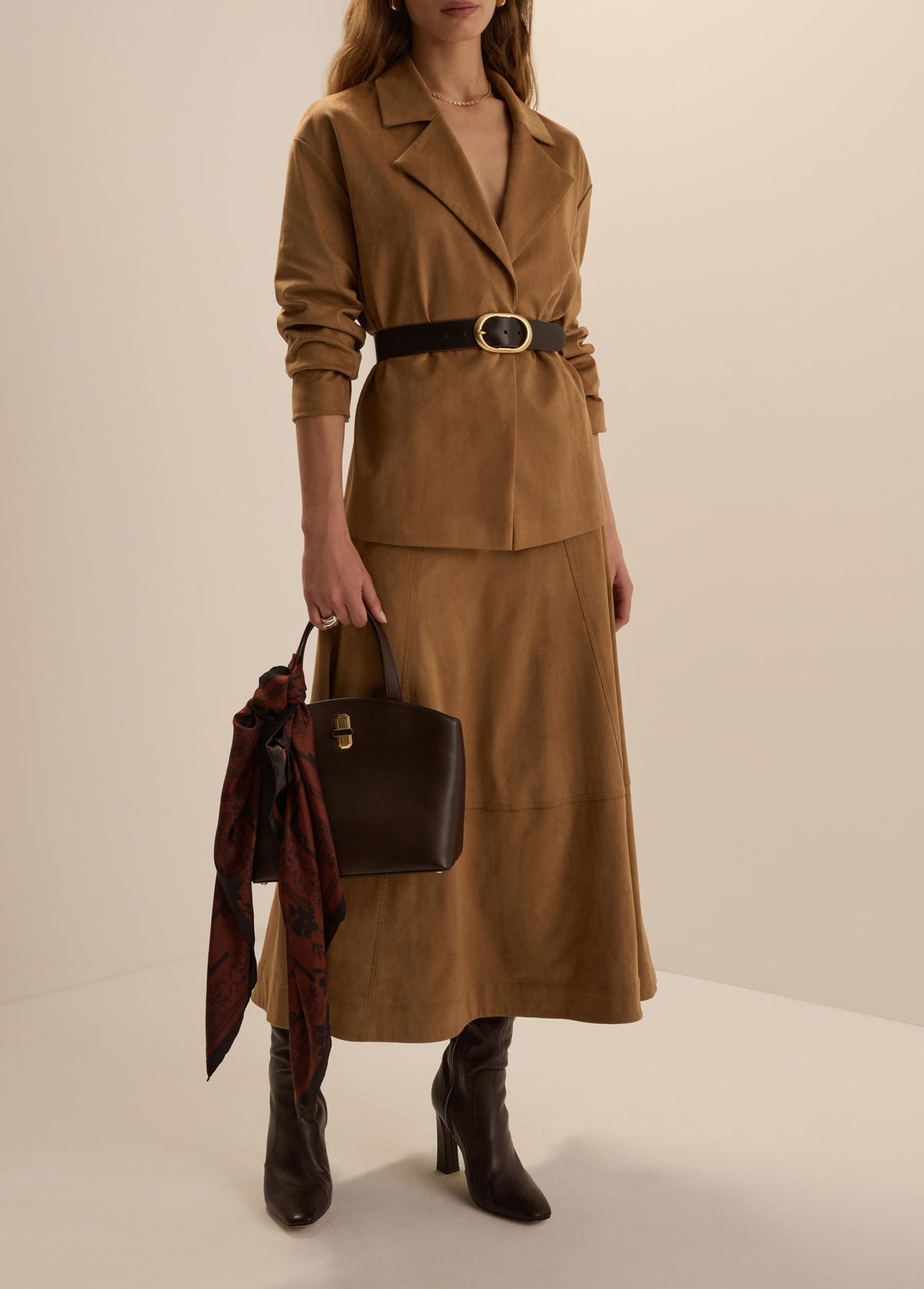 Aspen Skirt in Camel