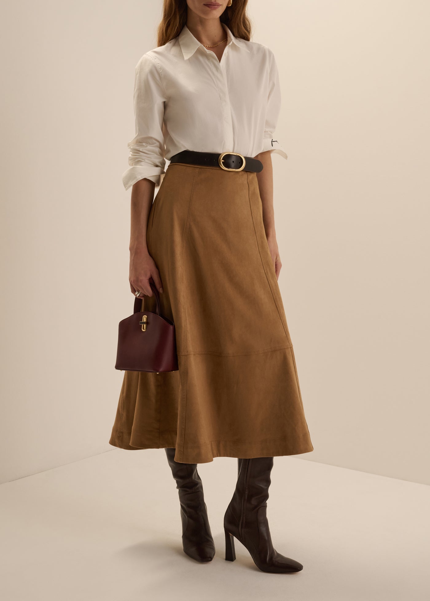 Aspen Skirt in Camel