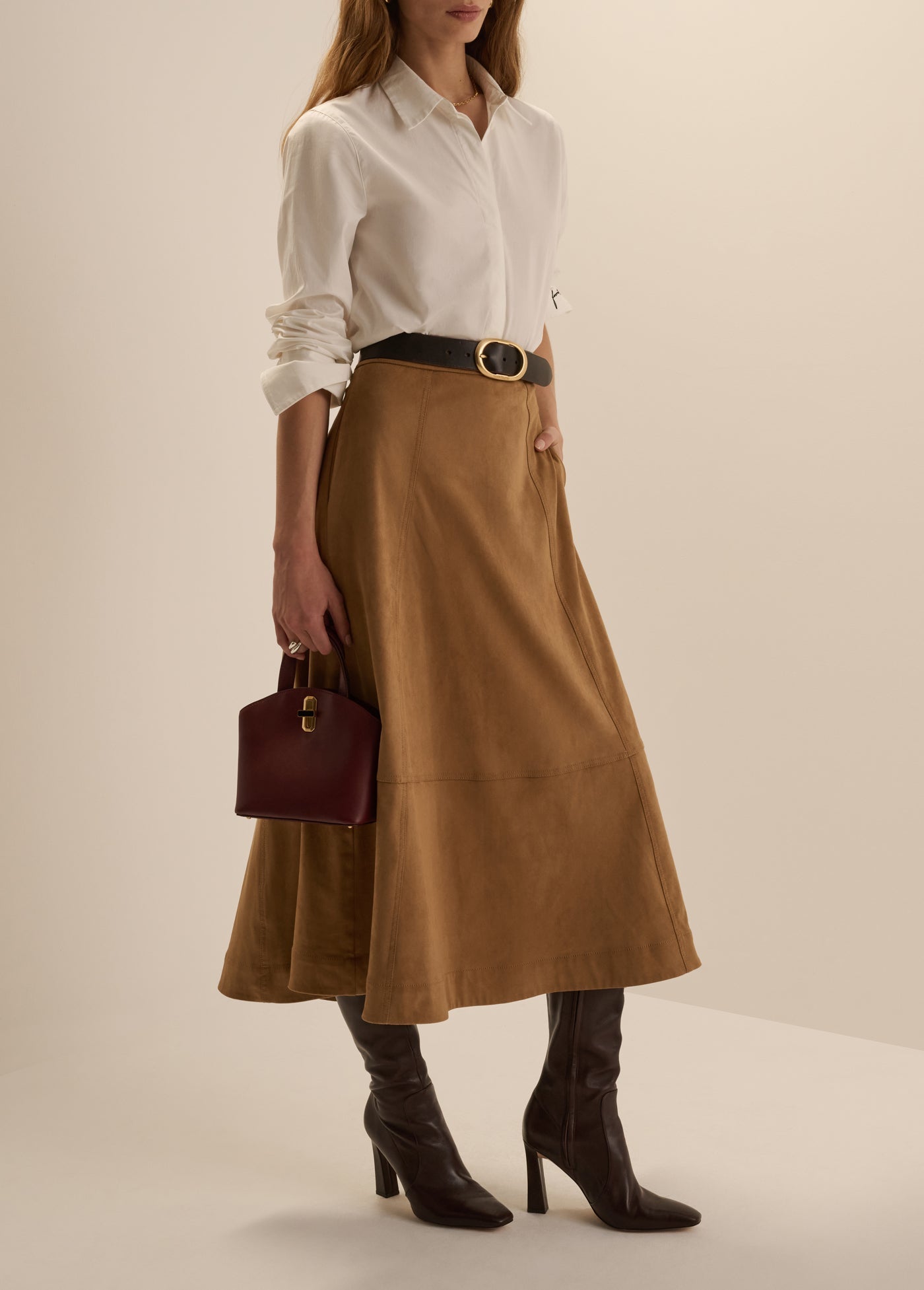 Aspen Skirt in Camel
