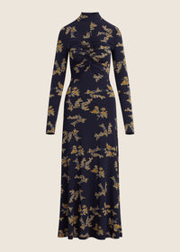 Lucia Dress in Navy Vine Floral