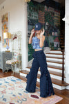 Penny Pant in Navy Faille