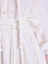 Jaima Braided Belt Skirt in Off White