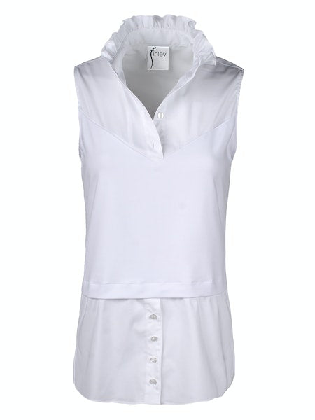 Girly Layering Tank in White *FINAL SALE*