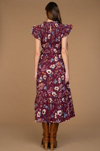 Lila Dress in Anemone Raspberry