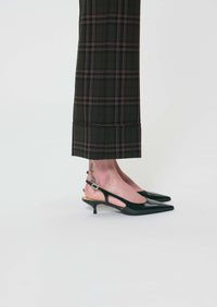 Plaid Trousers in Vert Anglais