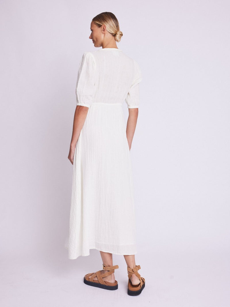 Riso Braided Detail Maxi Dress in Off White