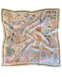 Provence Silk Scarf in Beige