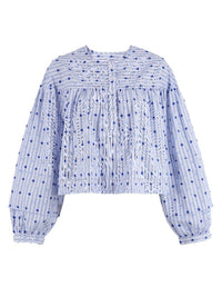 the-shirt-by-rochelle-beherns-callah-shirt-in-blue-dot-stripe-1