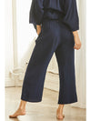 Pines Cropped Gauze Pant in Pacific