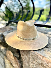 Cabo Braid Trimmed Hat in Gold