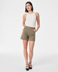 Stretch Twill Short in Tuscan Olive