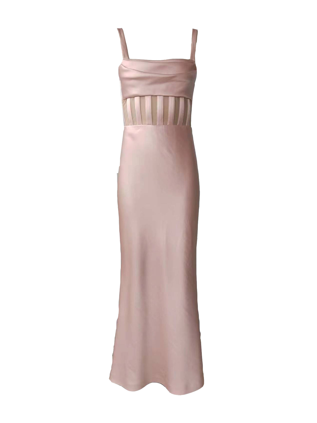 Valentina Maxi Dress in Pink Lace