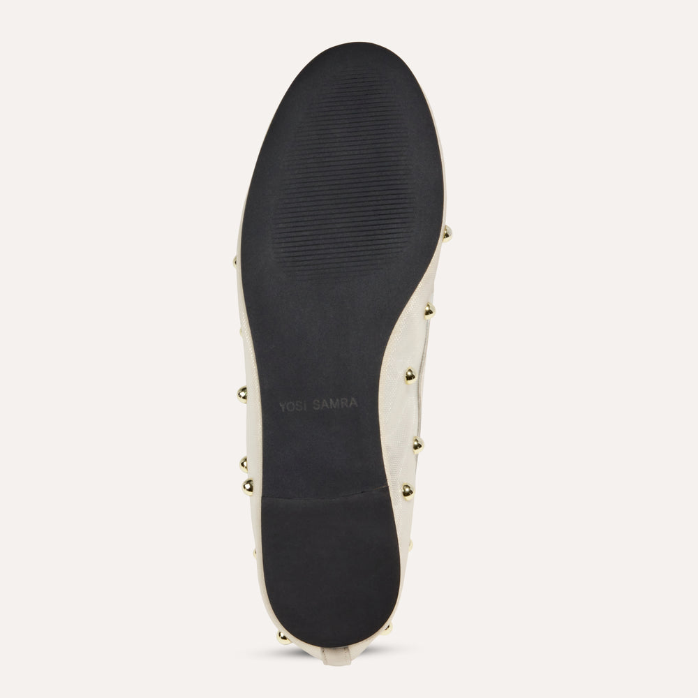 yosi-samra-sadie-stud-flat-in-cream-mesh-1