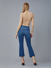 Bridget Cropped High Rise Jean in Mid Raw