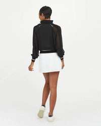 Get Moving Pleated Skirt in White