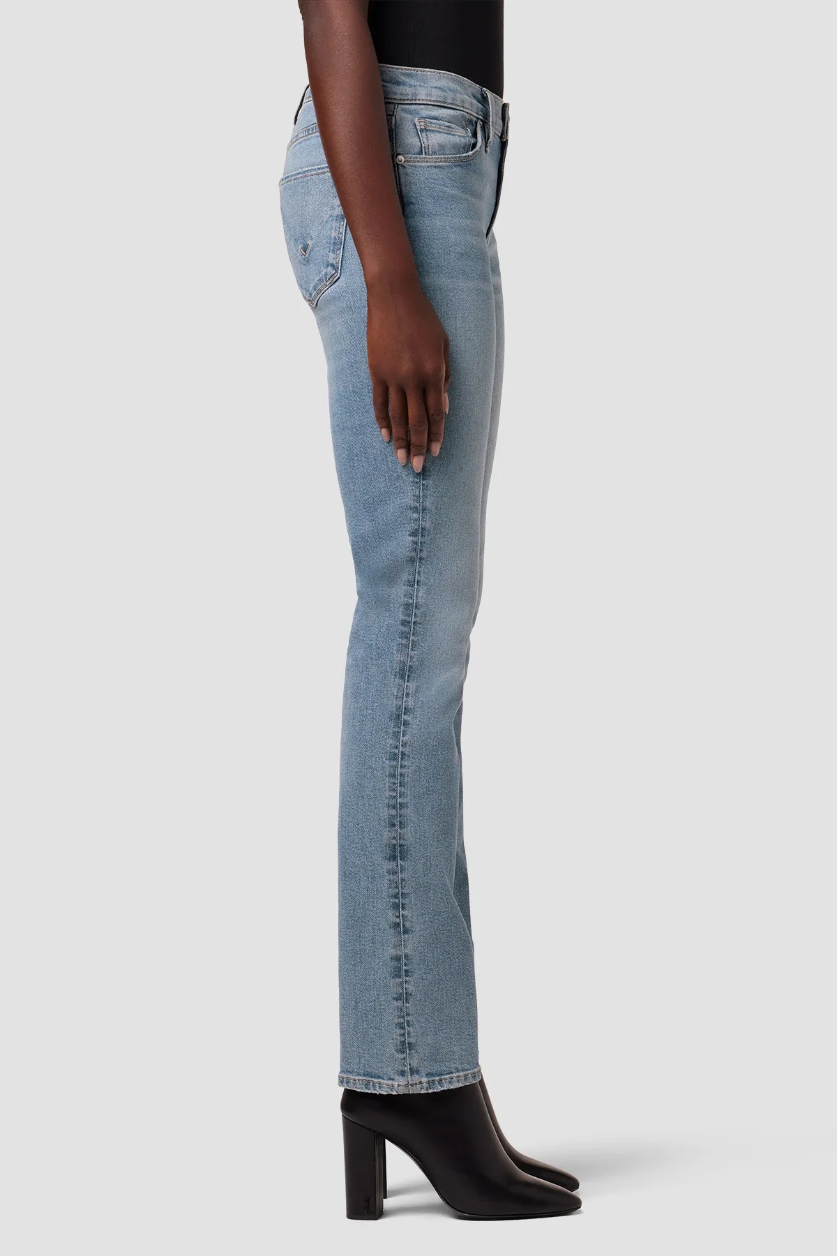 Hudson Jeans Nico Mid-Rise Straight Crop Jean - Seaglass