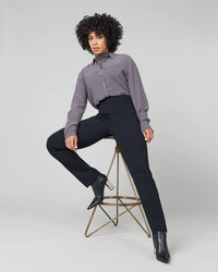 Perfect Slim Straight Pant in Classic Black